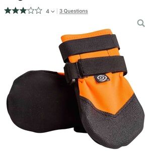 Dog Paw Protection Boots - Orange and Black